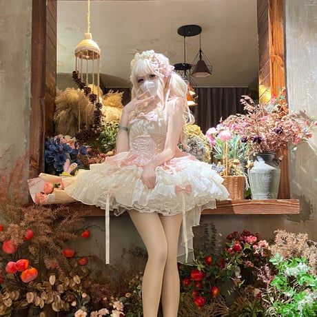 ロリィタ Lolita ロリータドレス ゆめかわいい ジャンスカ ミニ丈 ジャンパースカート ダンス 姫様