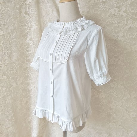 ロリータ ブラウス 長袖 半袖 選べる ゴスロリ ゴシック ロリィタ XS-2XL