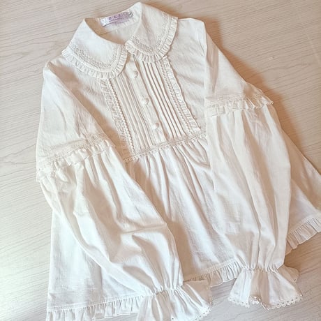 ロリータ ブラウス シャツ 春 秋 冬 トップス 長袖 ロリィタ 甘ロリ レディース  姫袖 フリル
