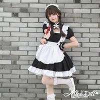 チャイナ風 メイド服 チャイナドレス 露出 ワンピース エプロン セット セクシー レディース 衣装
