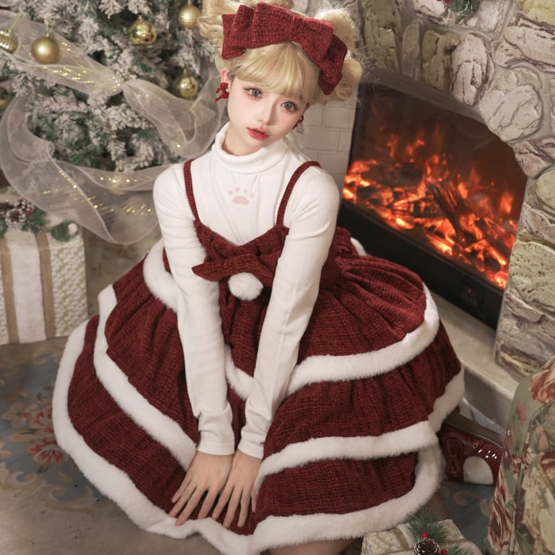 ロリータ ジャンパースカート クリスマス サンタクロース レディース