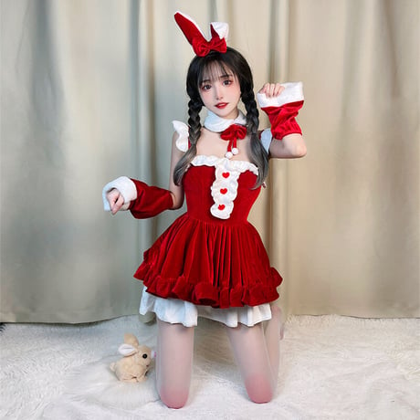 コスプレ 豪華セット サンタクロース クリスマス衣装 サンタドレス レディース ゆめかわいい セクシー ロリータ