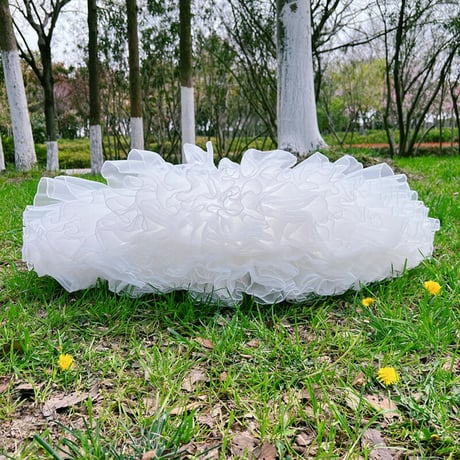 パニエ ミニ丈 40cm 4層 ボリューム 膨らみ 無骨 ミニスカート ドレス コスプレ バレエ ダンス 舞台衣装