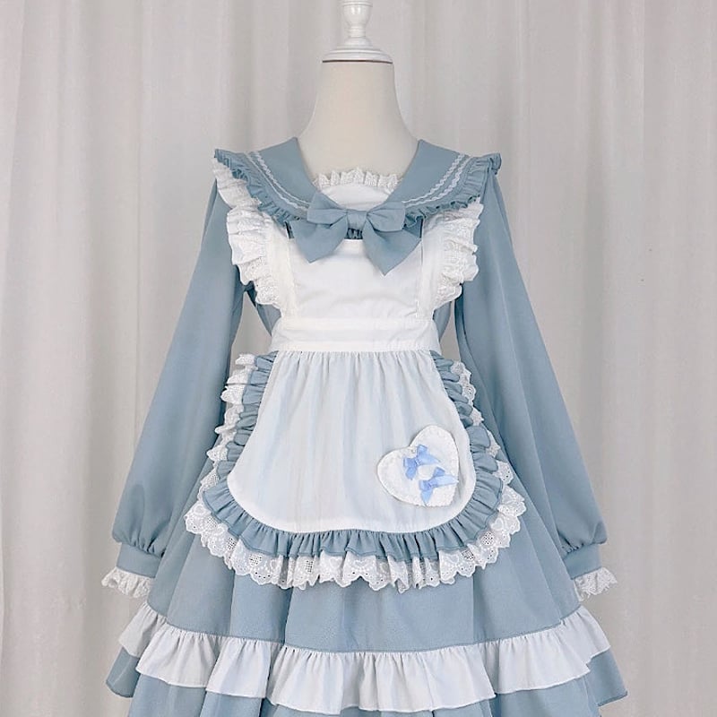 メイド服 セーラー風 セーラーワンピース セーラー服 メイド