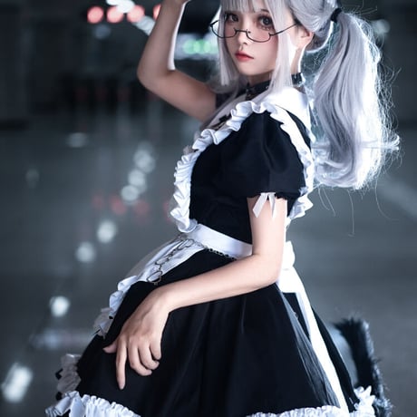 メイド服 ゴスロリ コスプレ セット 十字架 ゴシック系 ロリィタ ミニ丈 かわいい クール セクシー レディース 半袖