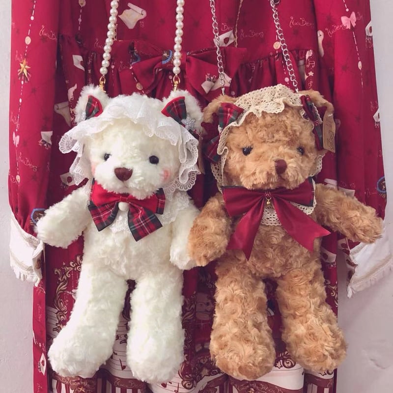 テディベアバッグ ポシェット ショルダーバッグ ぬいぐるみ かわいい