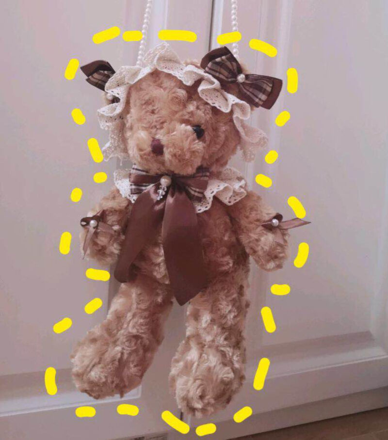 新品　ぬいぐるみ　テディベア ディズニー ロリータ　ゴスロリ バッグ ロリータ レディース ぬいぐるみ 甘ロリ ショルダー