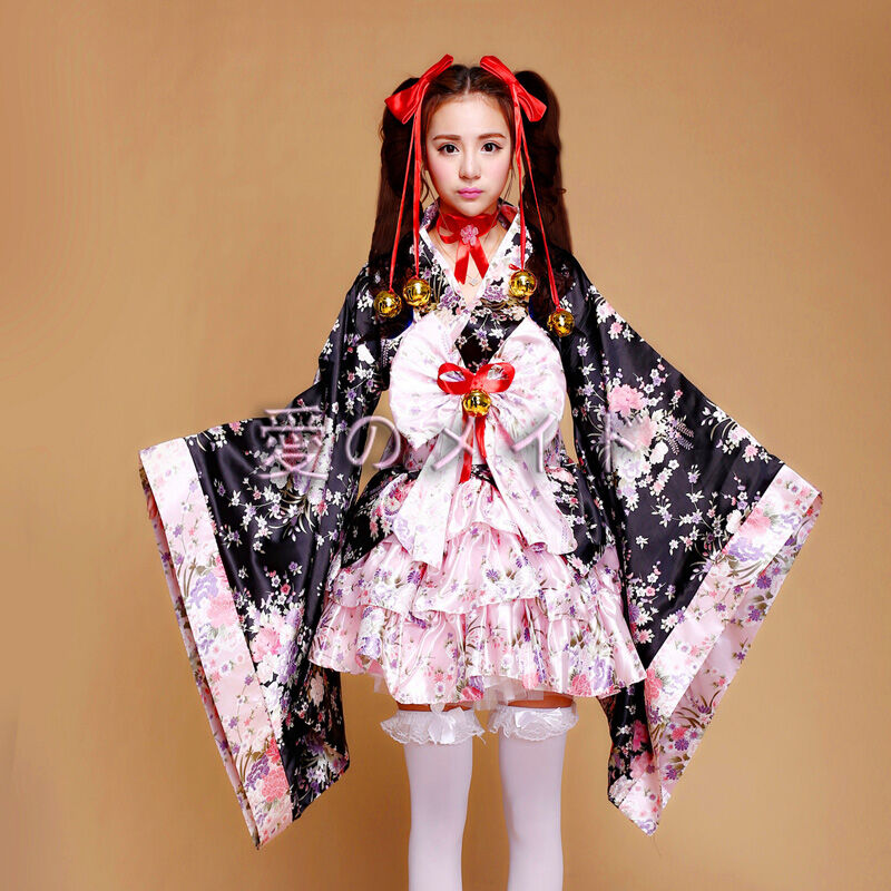 レディース 桜 コスプレ 6点セット アニメ服 和服 浴衣 スカート