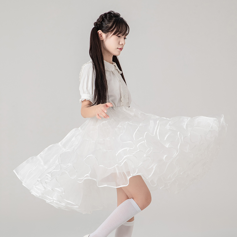 ボリューム パニエ ロリィタ ロング 60cm スカート ワイヤーなし