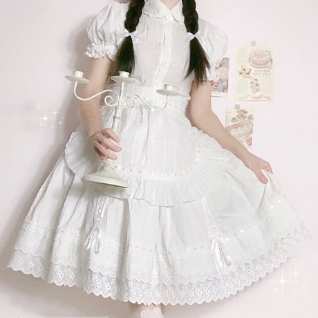 スカート ロリータ Lolita レディース ロリィタ 刺繍 レース リボン  インナースカート パニエ
