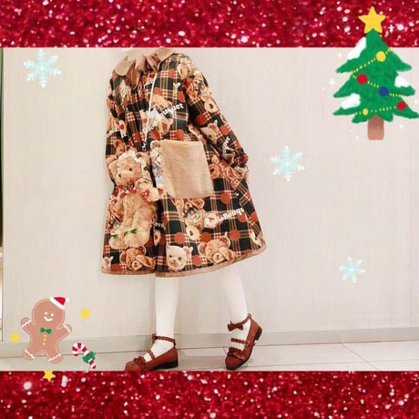 ロリータ バッグ ポシェット ぬいぐるみ 甘ロリ ロリィタ レディース クリスマス カントリー風