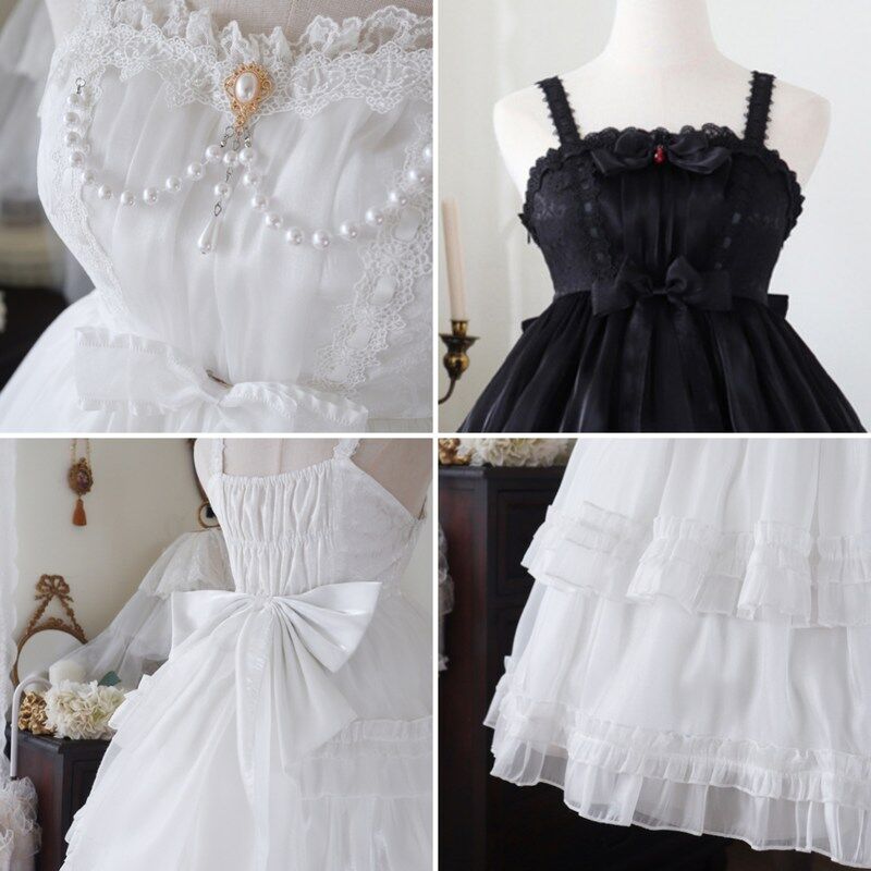 ロリータ ワンピース Lolita ジャンパースカート ドレス ノースリーブ