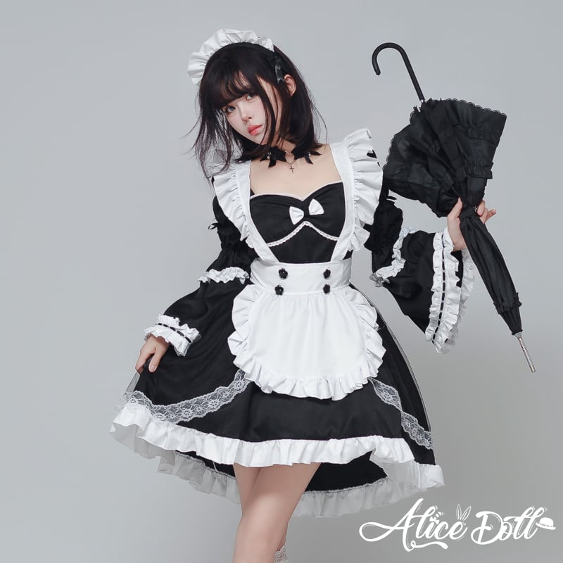 クラシカル メイド服 メイド 豪華セット コスプレ ワンピース エプロン