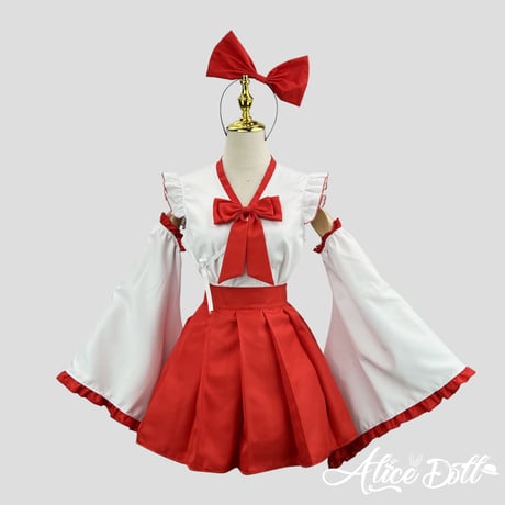 コスプレ 巫女 可愛い 巫女コスチューム 和ロリ ロリィタ ショート丈 和装忍者 着物 和服 時代劇 舞台