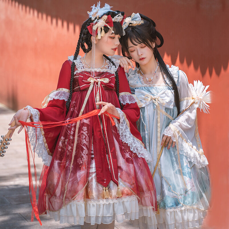 ロリータ ワンピース Lolita チャイナ ドレス 中華風 ロリィタ 漢服
