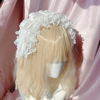 即納 ヘッドドレス Lolita ロリータファッション 髪飾り ヘアバンド レース カチューシャ ロリィタ ゴスロリ クラロリ