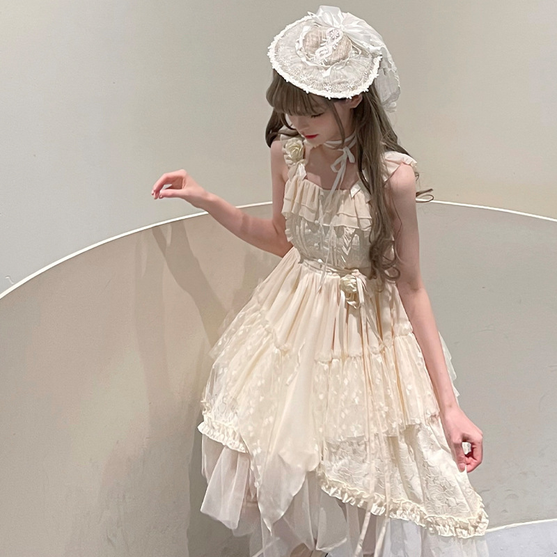 PUTUMAYO 　ジャンパースカート　ノースリーブ　ワンピ　ゴシック　ゴスロリ PUTUMAYO ジャンパースカート ノースリーブ ワンピ ゴシック