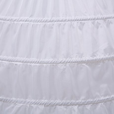 パニエ ワイヤー6本 ロングパニエ ロング丈 Aライン 丈100cm ボリューム ウェディングドレス