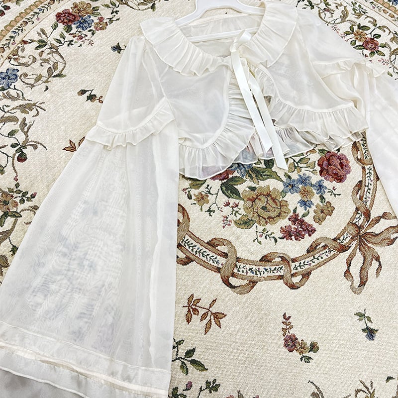 ボレロ カーディガン 羽織り 長袖 レディース 春 夏 ロリータ 紫外線