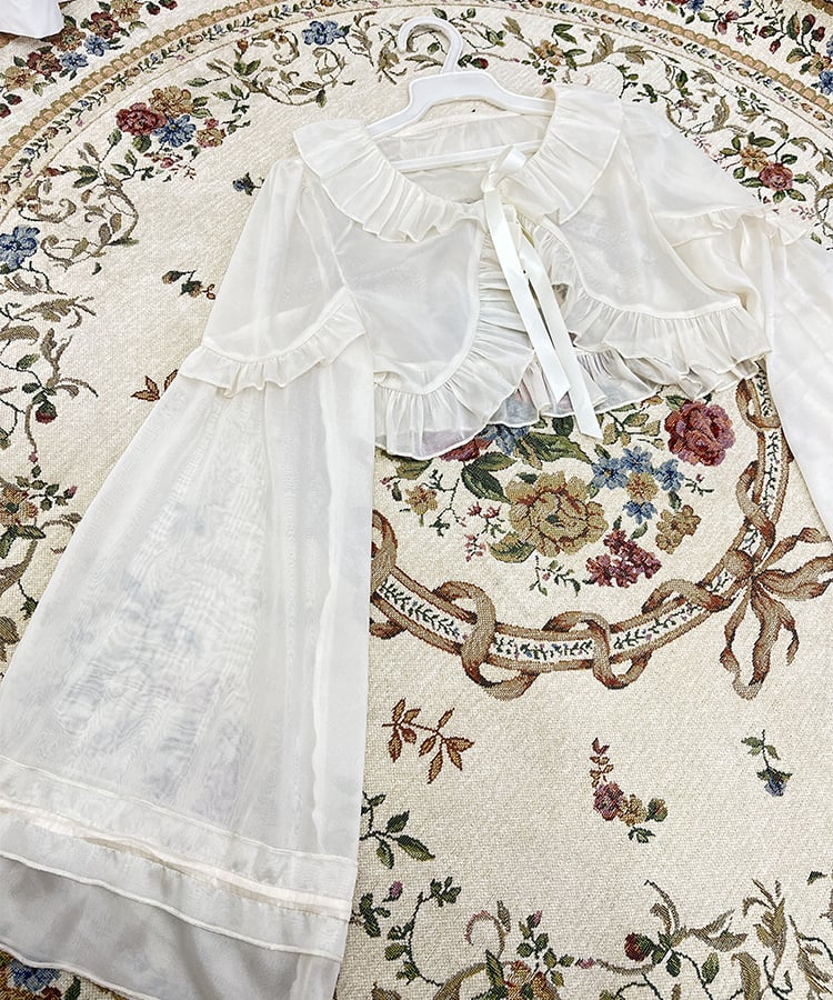 ボレロ カーディガン 羽織り 長袖 レディース 春 夏 ロリータ 紫外線