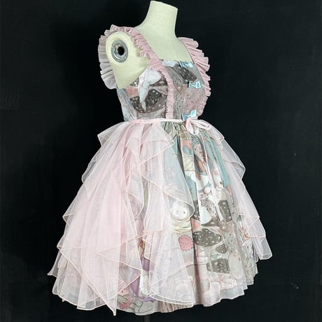 ロリータ Lolita オーバースカート チュールスカート ５色展開 姫ロリ ゴスロリ クラロリ シースルー