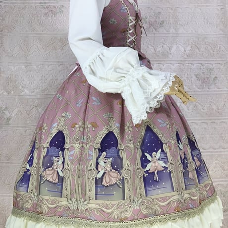 ロリータ ワンピース イェルオリー シフォンJSK アニメ 神秘的 幻想的 XS - 3XL