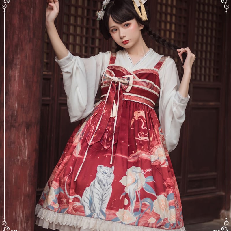 エペティス　孔雀麟　中華ロリータ　ワンピース Angelic Pretty - epetice エペティス 中華ロリ ワンピース