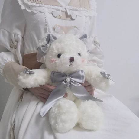 バッグ ロリータ Lolita ぬいぐるみ ショルダーバッグ リボン レース レディース 白くま ポシェット  かわいい 原宿系