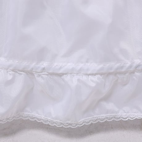 パニエ ワイヤー6本 ロングパニエ ロング丈 Aライン 丈100cm ボリューム ウェディングドレス
