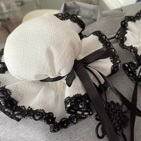 ゆめかわ 髪飾り チャイナ風 お団子ヘア 中華ロリ レース 5色 ヘアアクセサリー チャイナ服 コスプレ まとめ髪