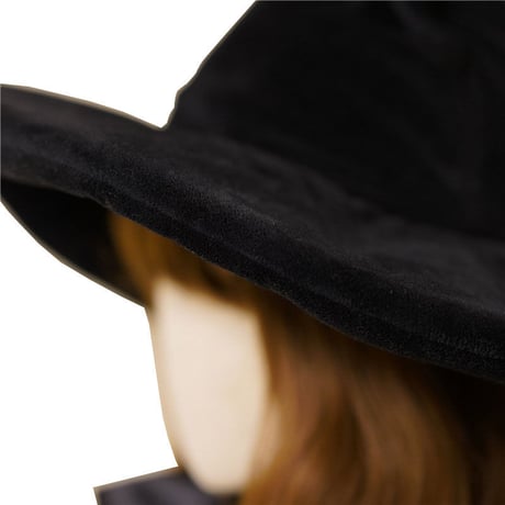 コスプレ とんがりハット 帽子 ゴスロリ ハロウィン ロリータ レディース 魔女 小悪魔 金の星飾り