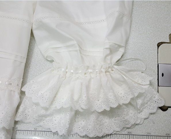 即納 ロリータ ドロワーズ 春夏 二段フリル かぼちゃパンツ 刺繍