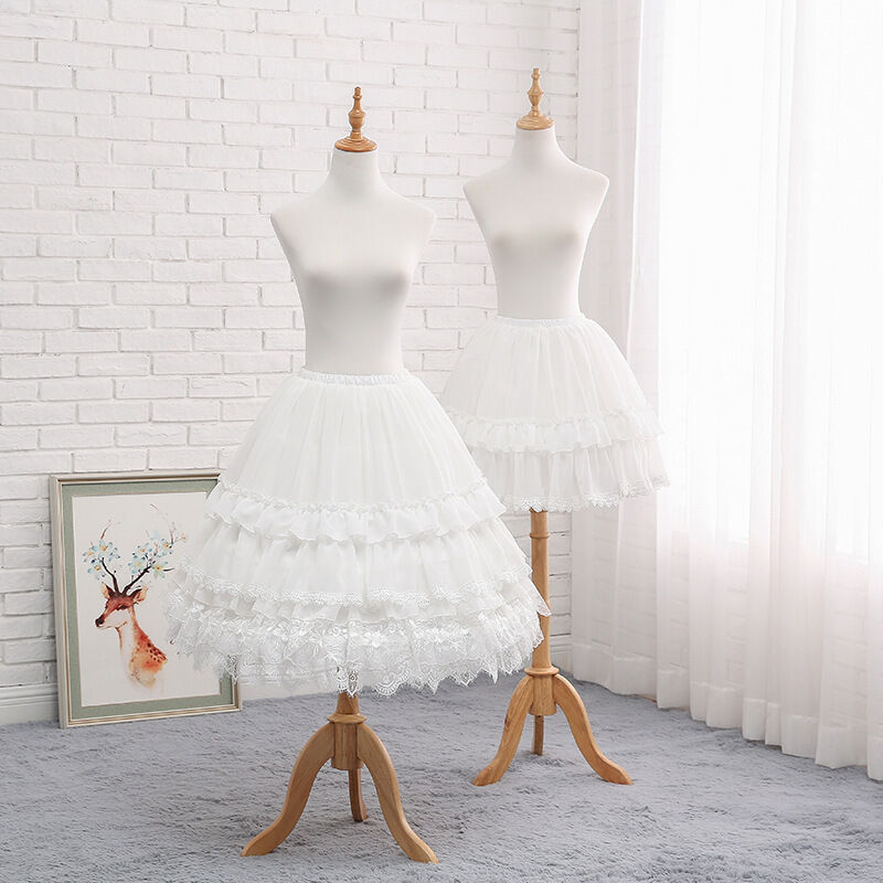 ドレス オーバーキル パニエ　ボリューム　白　ホワイト 丈65cm ロリータ