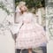 ロリータ ワンピース Lolita ジャンパースカート ドレス ノースリーブ 可愛い フリル 春夏 クラロリ 姫ロリ