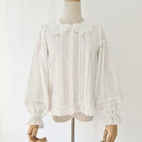 ロリータ ブラウス レディース 長袖 ロリィタ ゴシック 清楚 XS-2XL コットン   厚手 暖か 冬