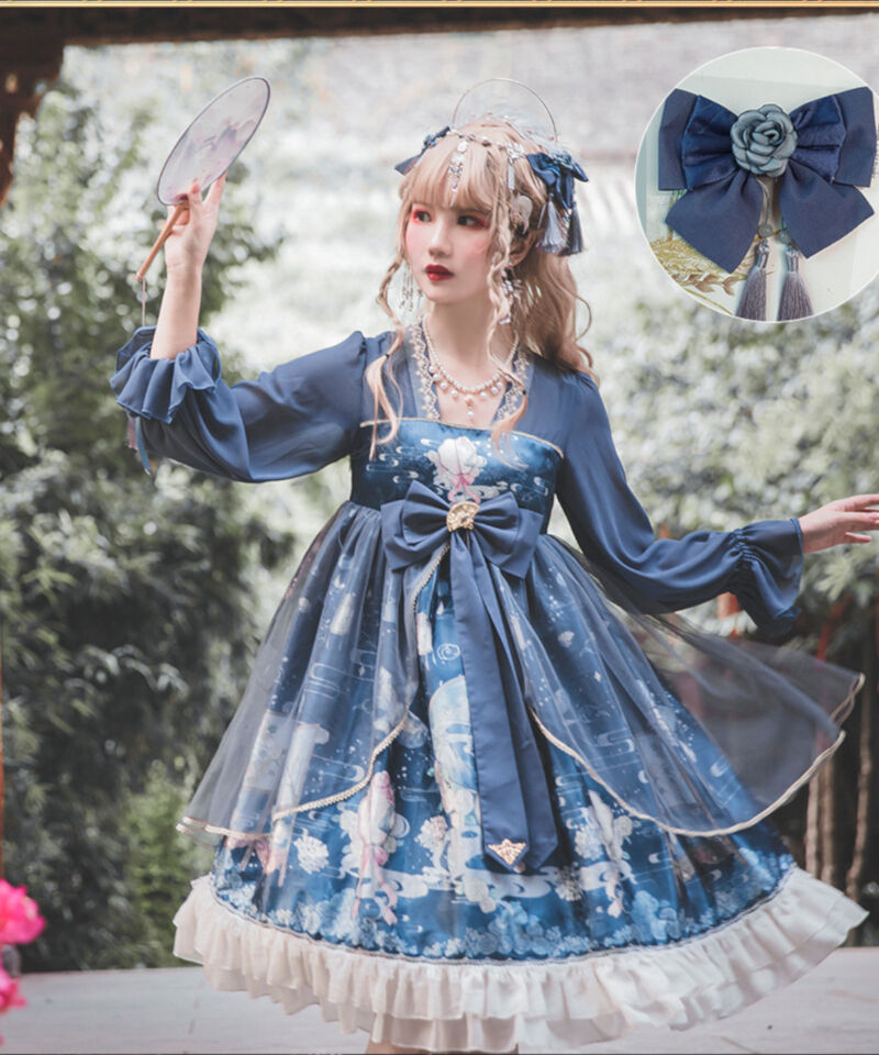 ロリータ ワンピース 長袖 チャイナドレス コスプレ レディース 双子 