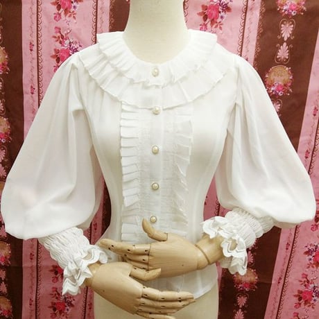 ロリータ レディース レース ブラウス シャツ 春 夏 ロリィタ  姫 ゴージャス 上品
