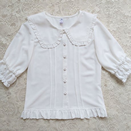 ブラウス ロリータ 春夏秋 レディース 長袖 半袖 選べる ロリィタ フリル XS-2XL