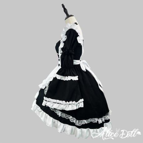 クラシカル メイド服 メイド 豪華セット コスプレ ワンピース エプロン カチューシャ 付け袖 長袖