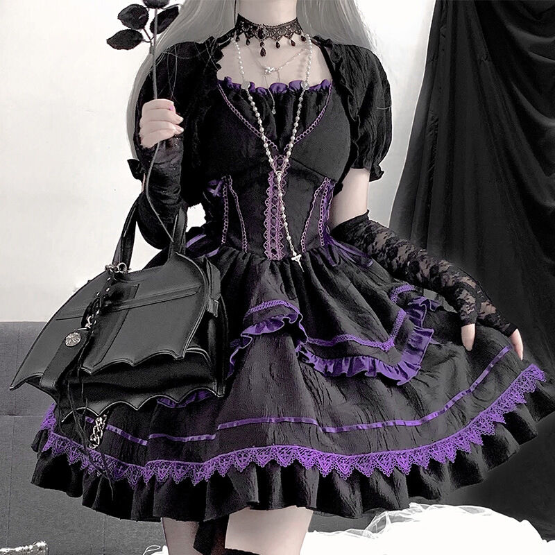 ボレロ ショール ゴスロリ 春 夏 ロリータファッション 黒白赤 ボレロ ショール ゴスロリ 春 夏 ロリータファッション 黒白赤