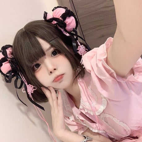 ヘアアクセサリー 中華風 チャイナお団子 ゴスロリ レース 髪飾り コスプレ 地雷系 病み系 メイド パーティー