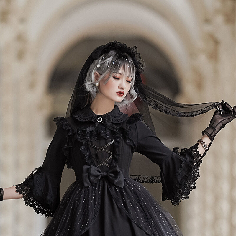 即納 ロリータ カチューシャ レース 髪飾り レディース ヘッドドレス