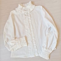 ロリータ レディース ブラウス シャツ 春秋 Lolita トップス コットン 立ち襟 フリル レース  XS-2XL フェミニン
