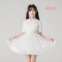パニエ ボリュームアップ 膝丈 ミディアム丈 丈45cm フリルいっぱい スカート ふわふわ チュチュスカート