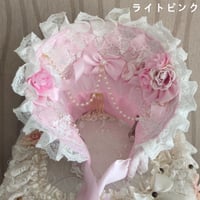 ロリータ ボンネット 帽子 ヘッドドレス ヘッドアクセサリー ゴスロリ クラシカル クラロリ フリル