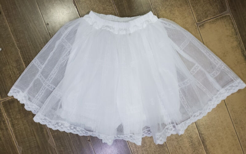 【Cornet/コルネット】後ろティアード薔薇レース　パニエ内臓スカート♡レア sfg21_61e5a570-3bc1-4a76-b540-