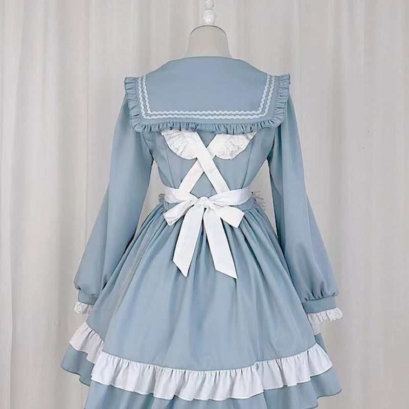 メイド服 セーラー風 セーラーワンピース セーラー服 メイド