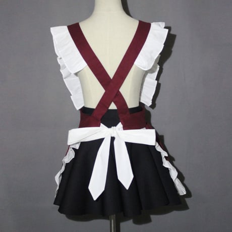 ロリータ エプロンスカート ラップスカート ゆめかわいい メイド レディース ロリィタ カフェ 喫茶 制服