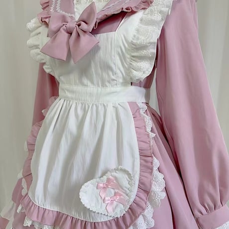 メイド服 セーラー ワンピース セーラー服 メイド 制服 ロリータ ドレス エプロン ゴスロリ 甘ロリ