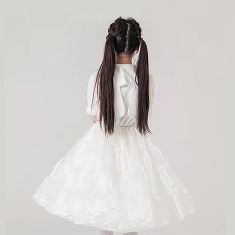パニエ ボリューム 膝下 ロング丈 ミディアム 丈60cm 大人用 普段使い ロリータ かわいい フリル スカート